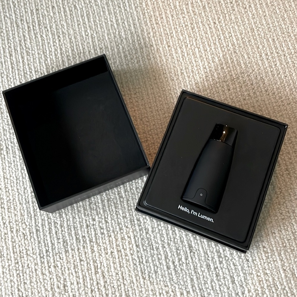 Lumen Metabolism Tracker. Open box.